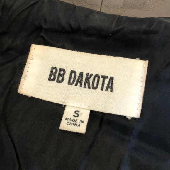 Taupe Faux Leather Jacket - Picture 5 of 5